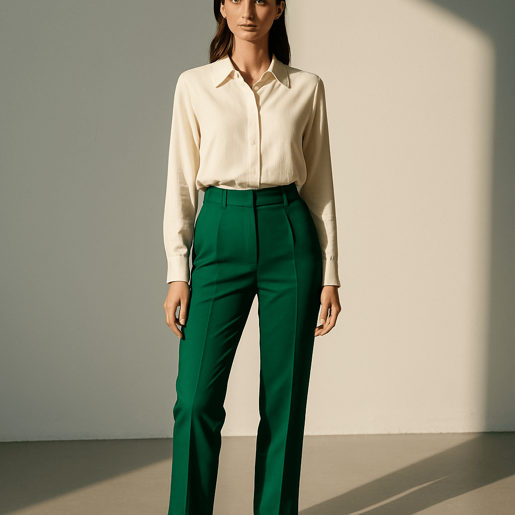 Co założyć do zielonych spodni