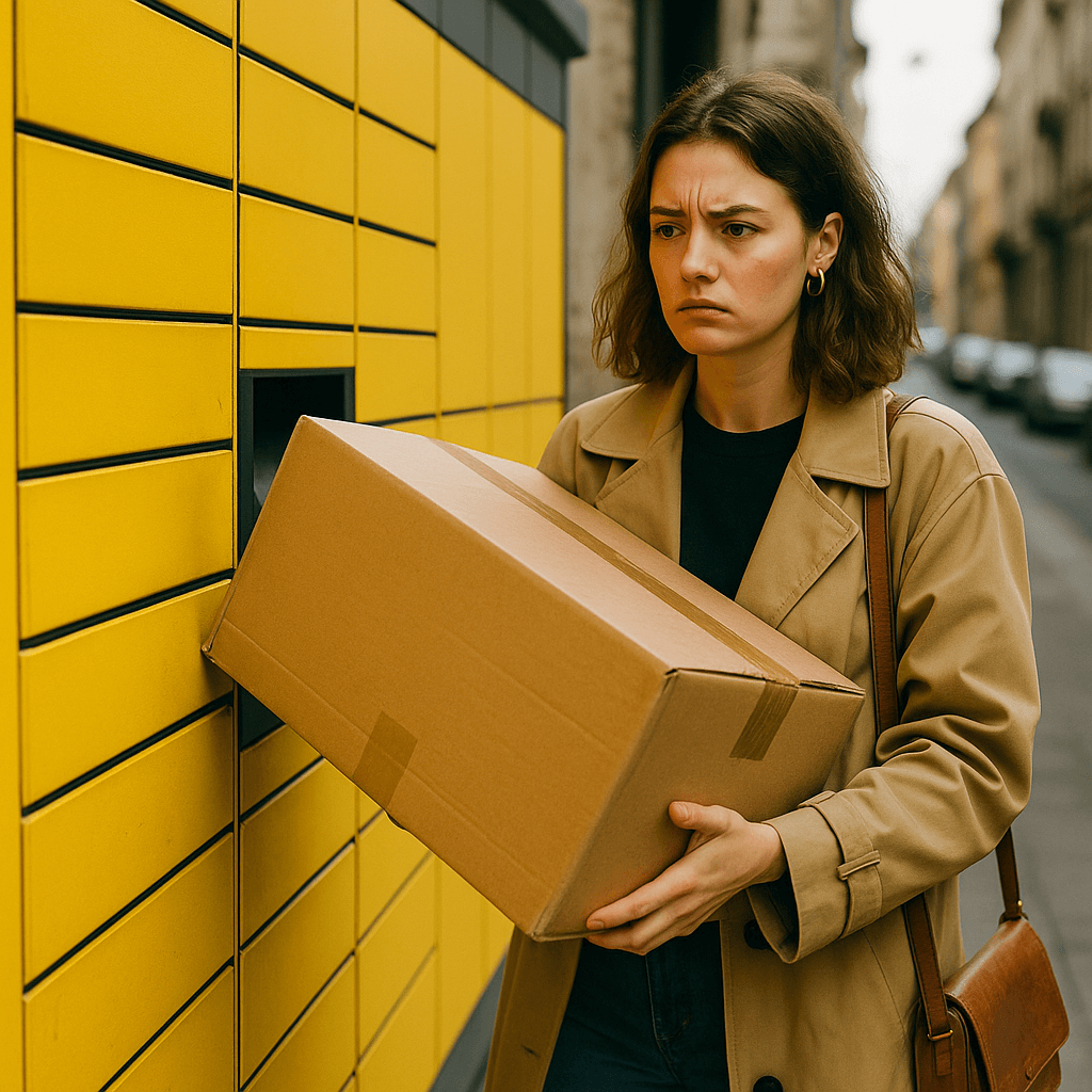 Vinted paczka nie zmieściła się do paczkomatu